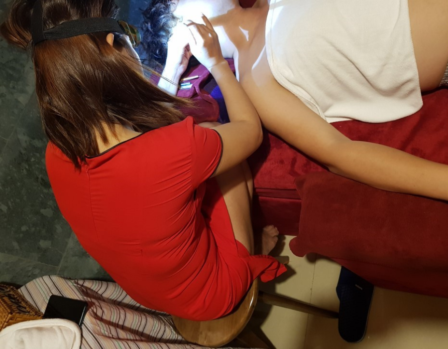 다낭 뉴라이프 귀청소 장면